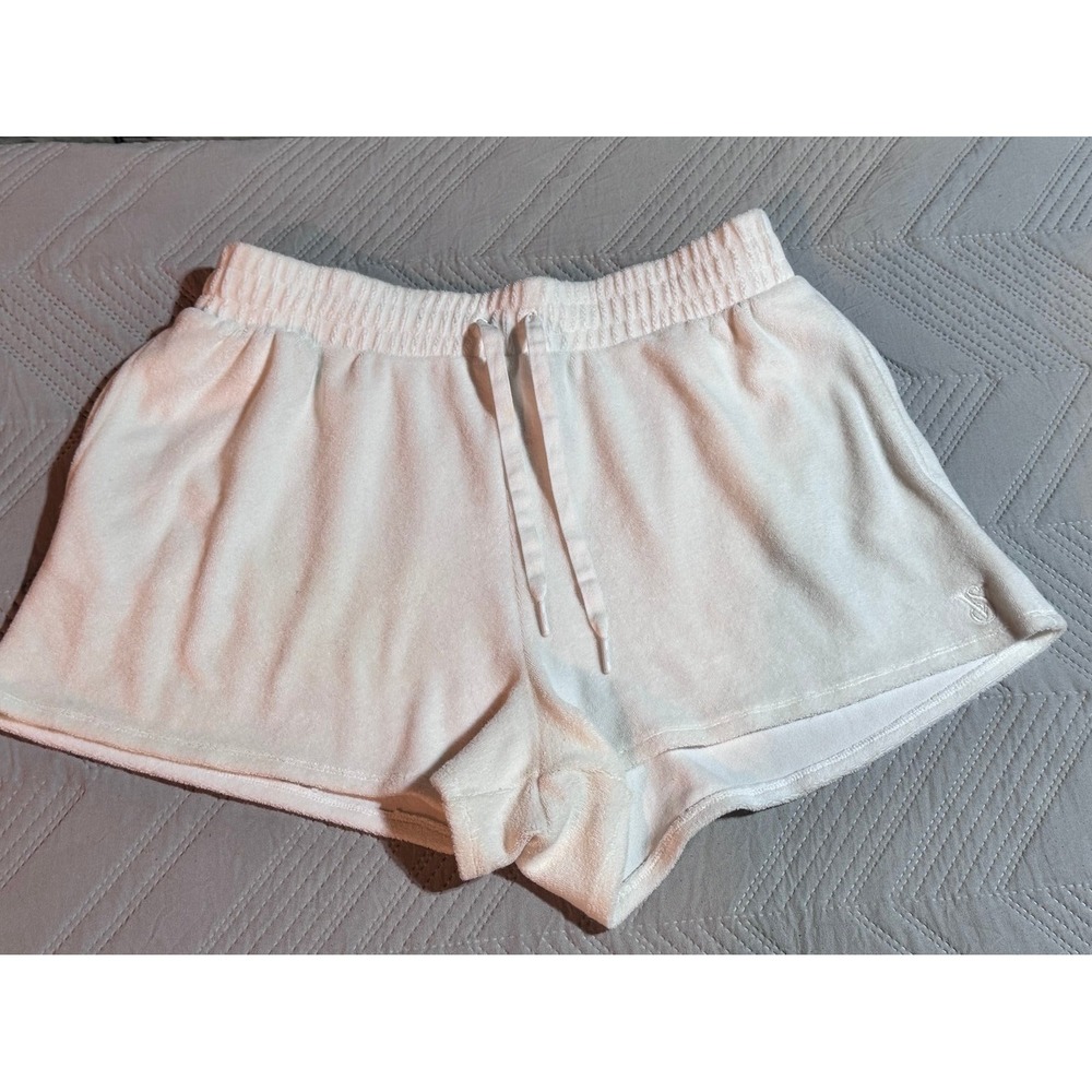Victoria's Secret terry cloth white shorts size large